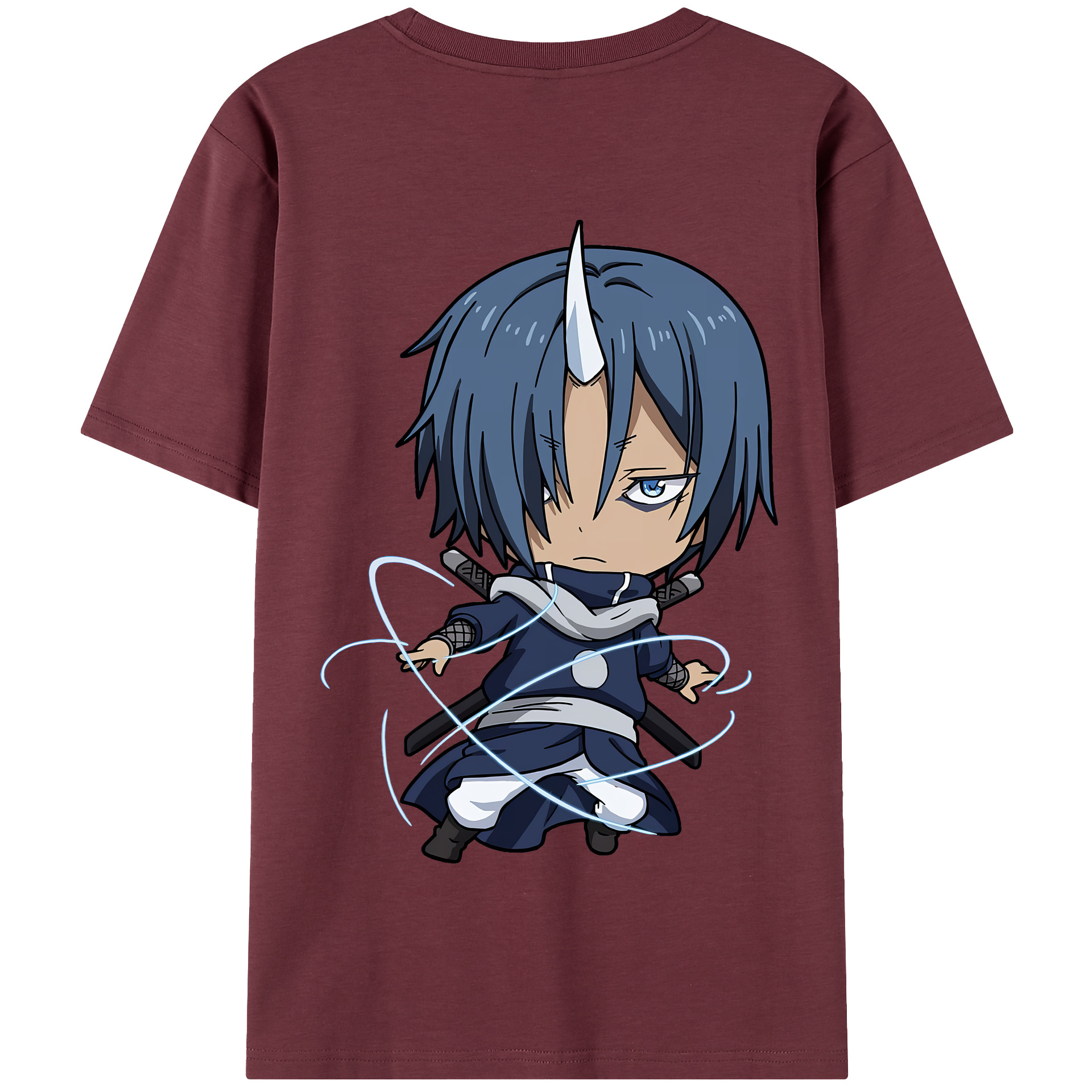 （画像用） 転スラ Regarding Reincarnated to Slime 綿100％半袖Tシャツ（背面プリント）